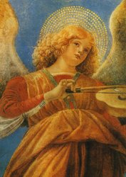 Postcard: RV3210 Angel with Violin