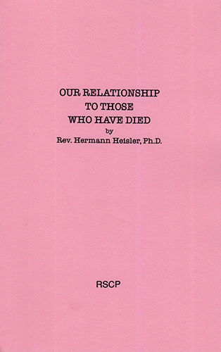 Our Relationship to Those Who have Died RSC6038